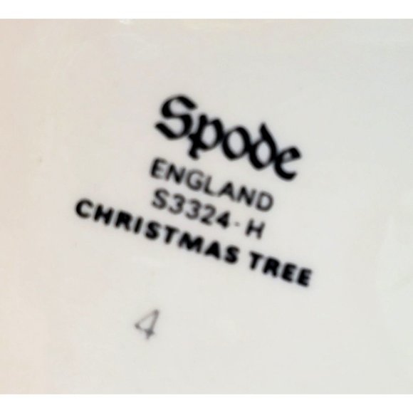 SPODE Christmas Tree Onion Neck Bud Vase 7½ Inches Tall Made in England - Picture 8 of 8